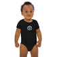 100% Organic Cotton Baby Bodysuit Heart Initiation Embroidered